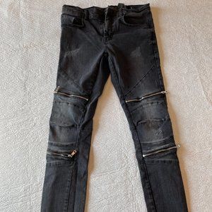 Zara Size 30 Faded style Black Jeans